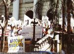 Manifestao em frente a Secretaria da Fazenda.